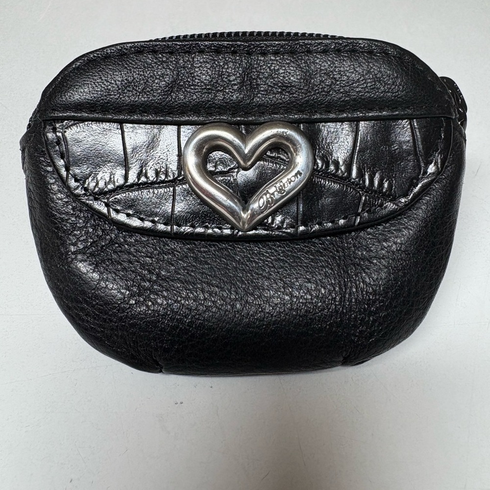 Vintage Brighton Black Leather Coin Purse